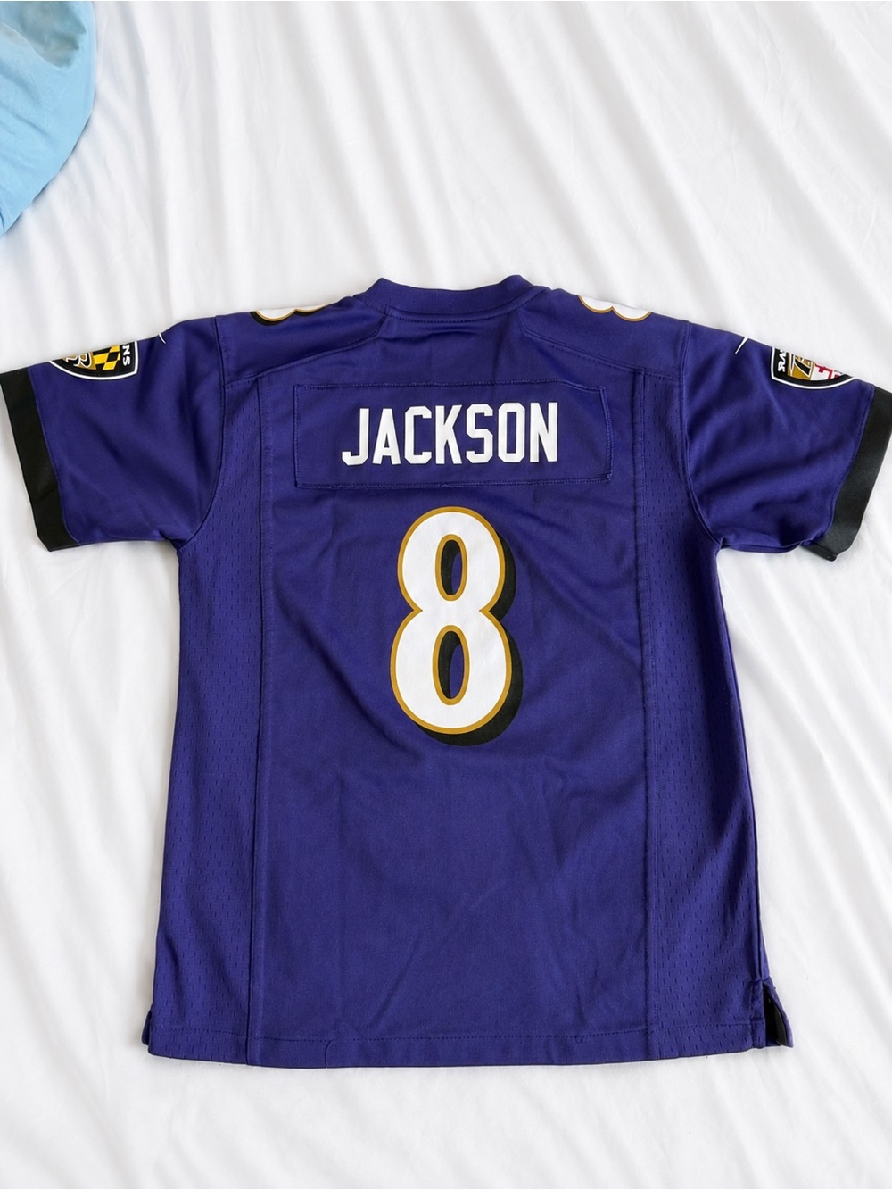 Nike NFL On Field Baltimore Ravens Lamar Jackson #8 Jersey Youth Medium 10-12